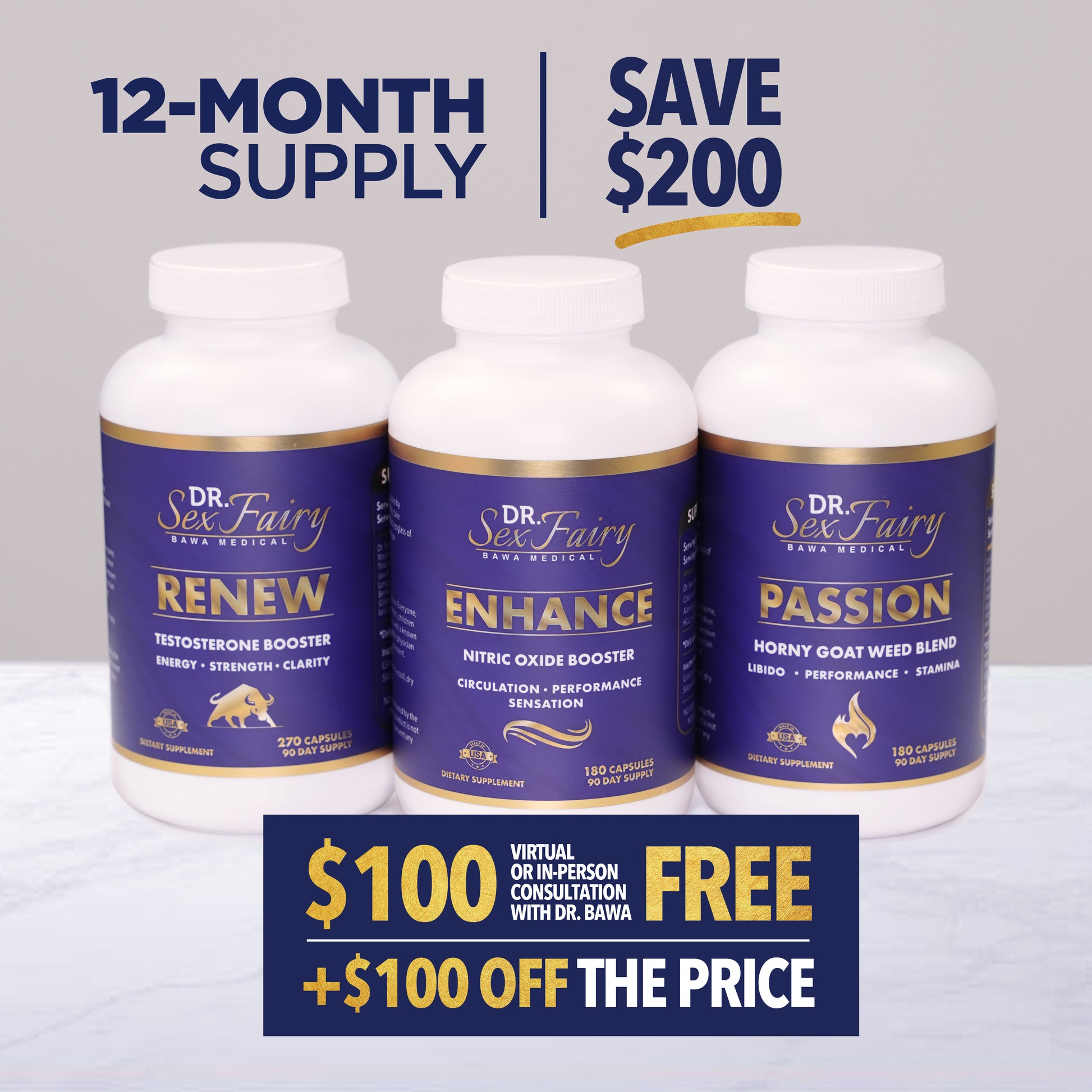 The Biggest Transformation Package (Enhance, Renew & Passion - 1 year supply) + FREE CONSULTATION