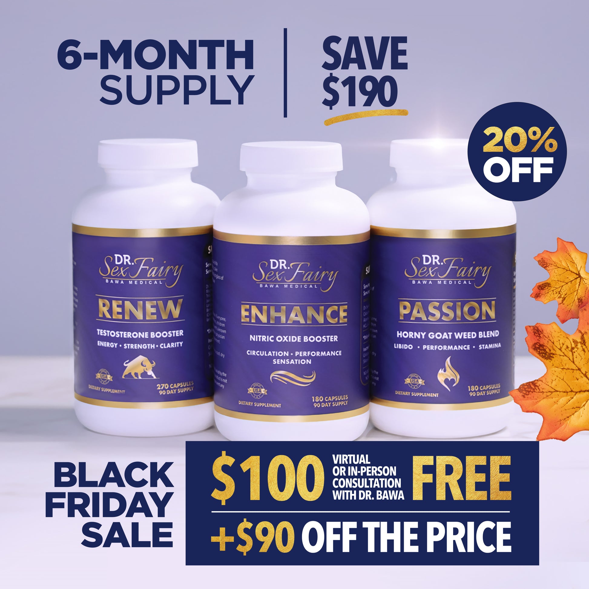 The Big Transformation Package (Enhance, Renew & Passion - 6 month supply) + FREE CONSULTATION