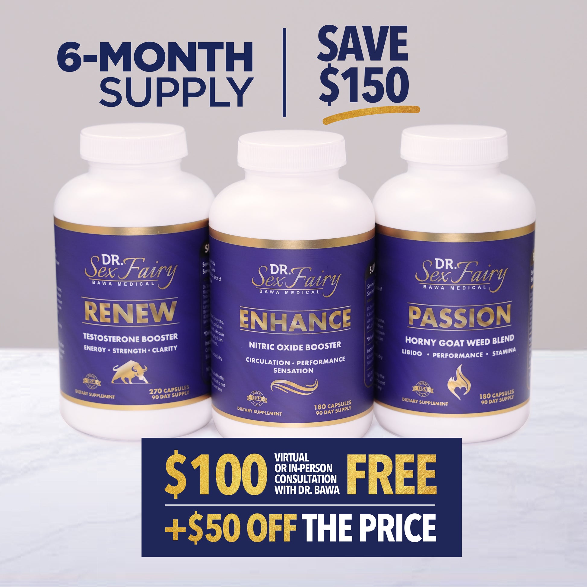 The Big Transformation Package (Enhance, Renew & Passion - 6 month supply) + FREE CONSULTATION