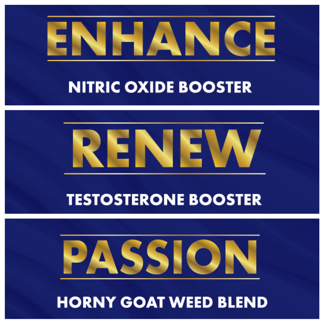 The Turbo Transform Package (Enhance, Renew & Passion, 1 year supply)